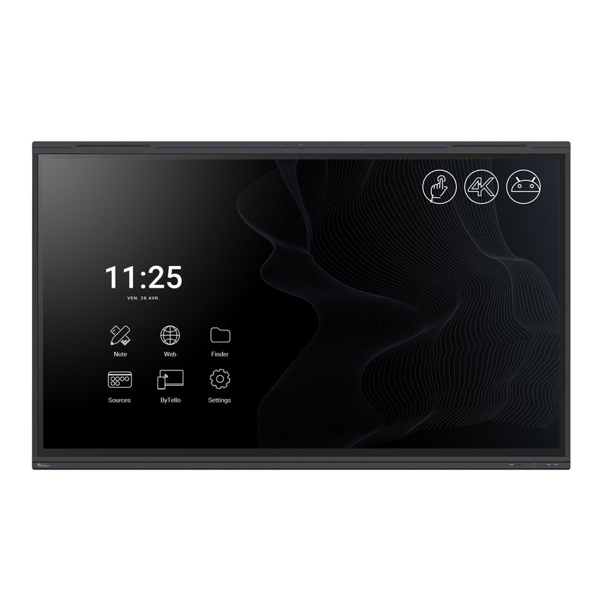 Ecran interactif tactile SuperGlass 3 SpeechiTouch | 75" (Wi-Fi et licence mirroring inclus)