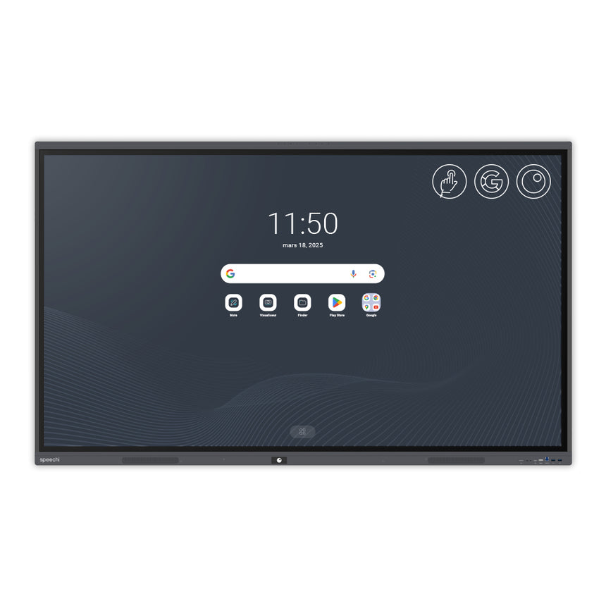 Ecran interactif tactile Pro | 65" (Wi-Fi et licence mirroring inclus)