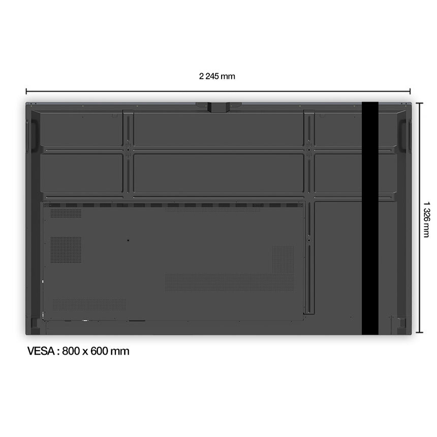 Ecran interactif tactile Pro | 98" (Wi-Fi et licence mirroring inclus)