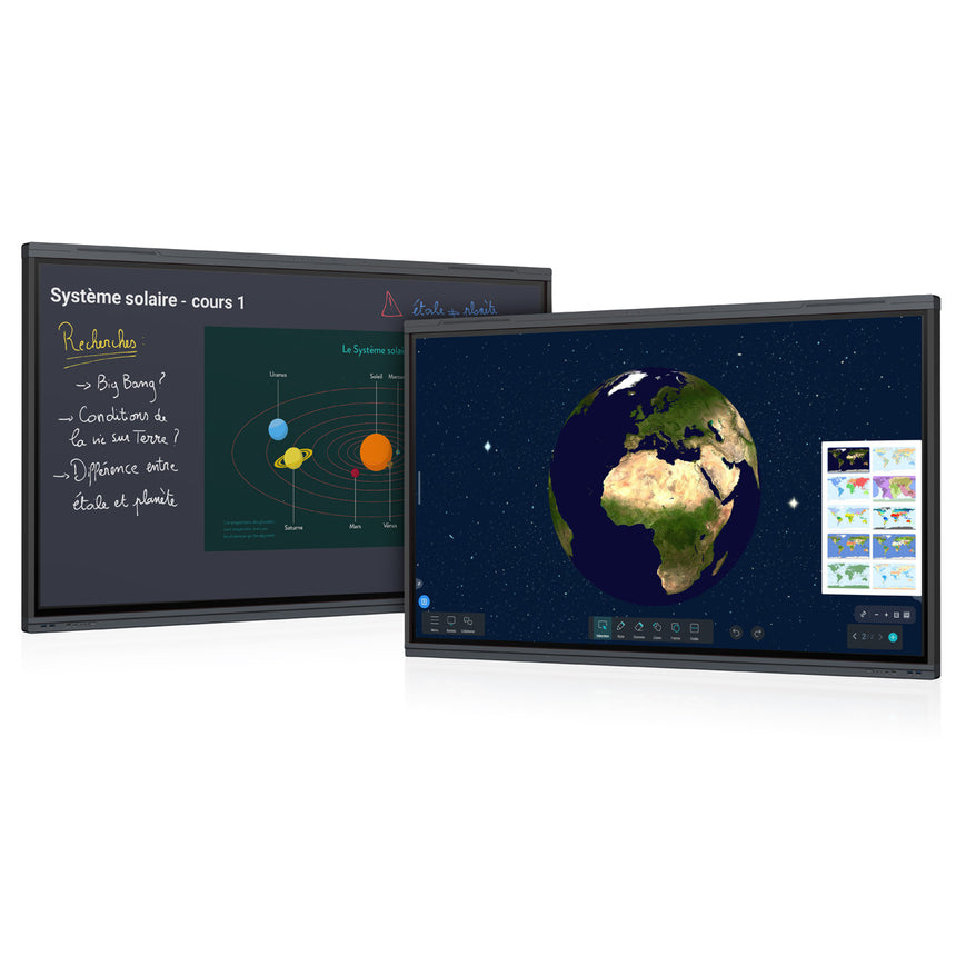 Ecran interactif tactile SuperGlass 3 SpeechiTouch | 75" (Wi-Fi et licence mirroring inclus)