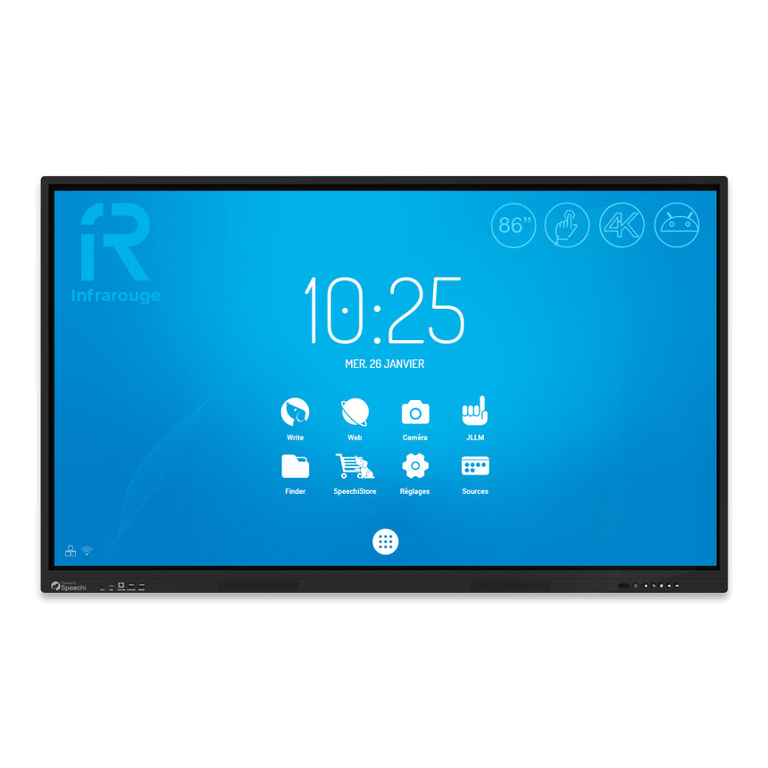 Ecran interactif tactile Android SpeechiTouch UHD - 86" - Speechi #