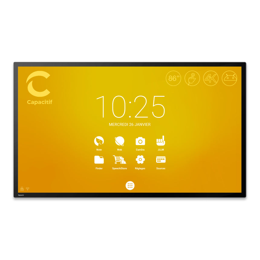 Ecran interactif tactile Capacitif SpeechiTouch UHD | 86’’ - Speechi  #