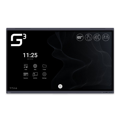Ecran interactif tactile SuperGlass 3 SpeechiTouch | 65" (Wi-Fi et licence mirroring inclus)
