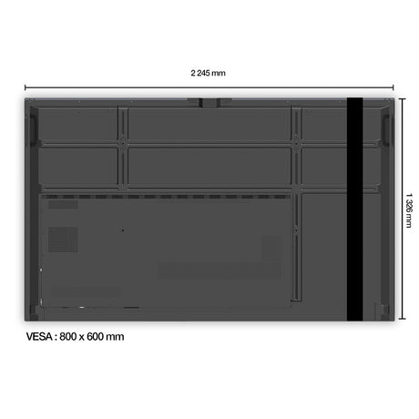 Ecran interactif tactile Pro | 98" (Wi-Fi et licence mirroring inclus)