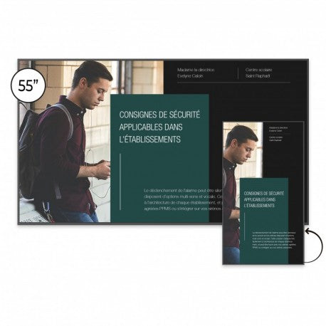 Ecran d'affichage dynamique SpeechiDisplay Android 8 UHD - 55'' - Speechi  #