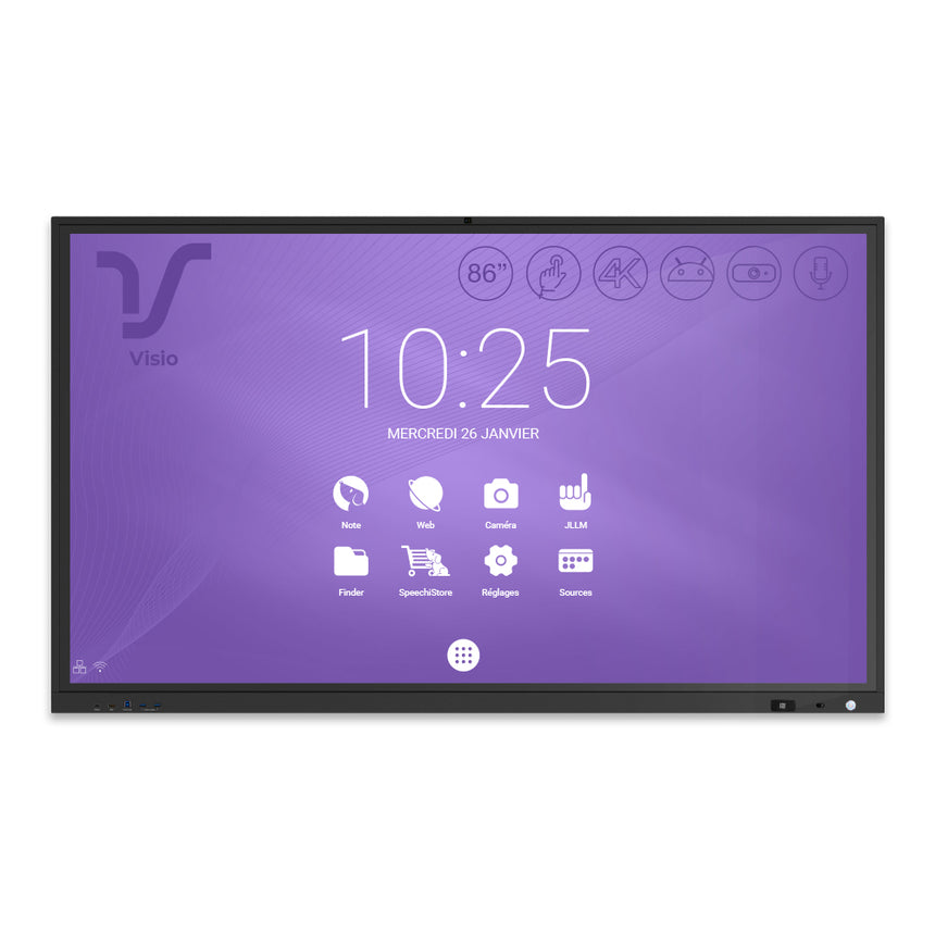 Ecran interactif SpeechiTouch Visio Windows | 86" (OPS intégré) - Speechi  #