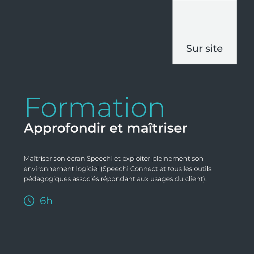 Formation 6h sur site - Approfondir et maîtriser