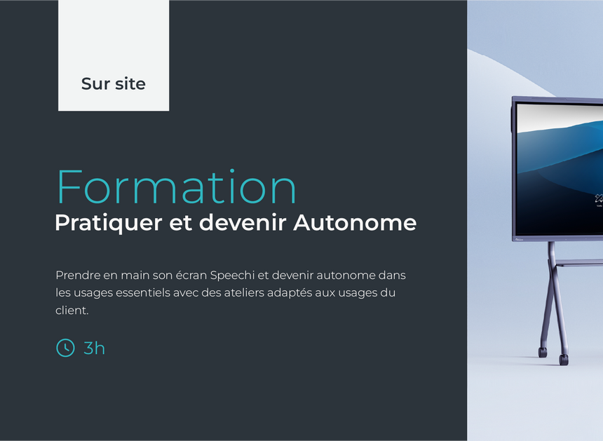 Formation "Pratiquer et Devenir Autonome" - 3h - Sur site