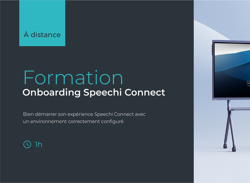 Formation Onboarding Speechi Connect - 1h - À distance