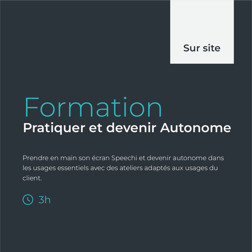Formation 3h sur site - Pratiquer et devenir autonome
