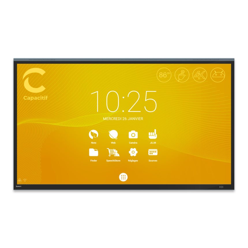 Ecran interactif tactile Capacitif SpeechiTouch UHD | 86" - Speechi  #