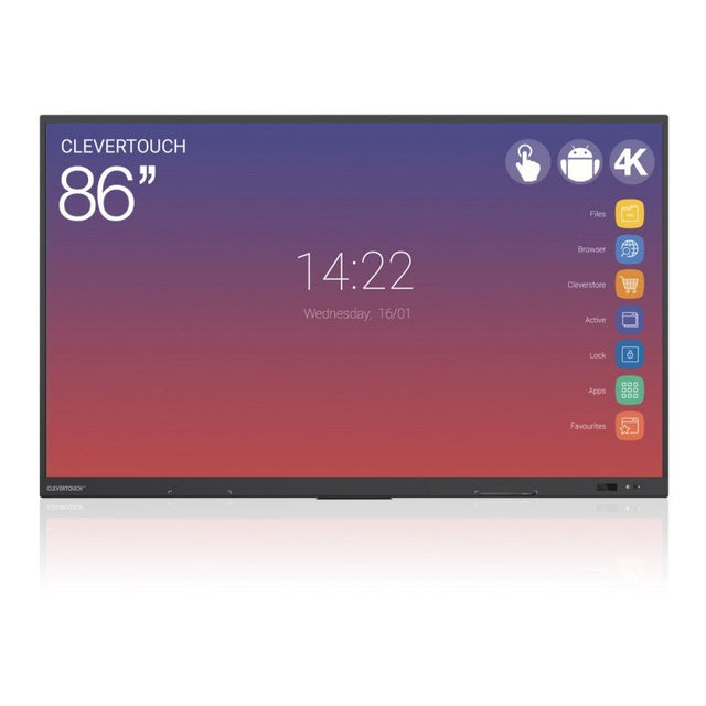 Écran interactif tactile Android 4K - Clevertouch Impact Gen 2 - 86’’