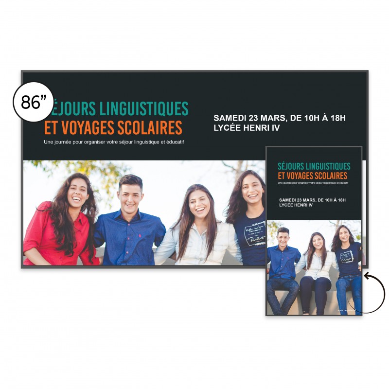 Ecran d'affichage SpeechiDisplay UHD 86" Android 11 - Speechi  #