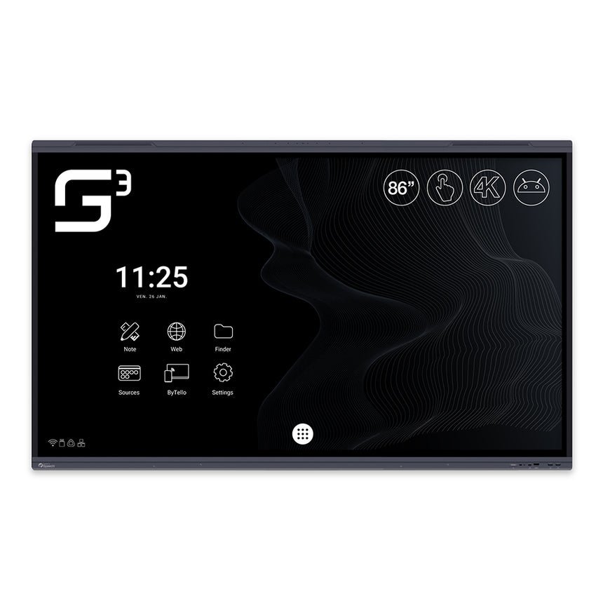 Ecran interactif tactile SuperGlass 3 SpeechiTouch | 86" (Wi-Fi et mirroring inclus)