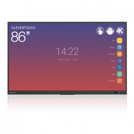 Écran interactif tactile Android 4K - Clevertouch Impact Gen 2 - 86’’